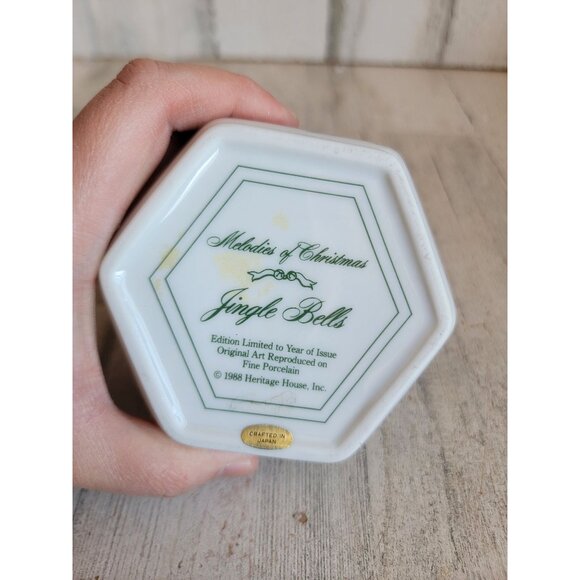 Heritage‎ House 1988 Melodies of Xmas Jingle Bells trinket music box - Picture 5 of 5